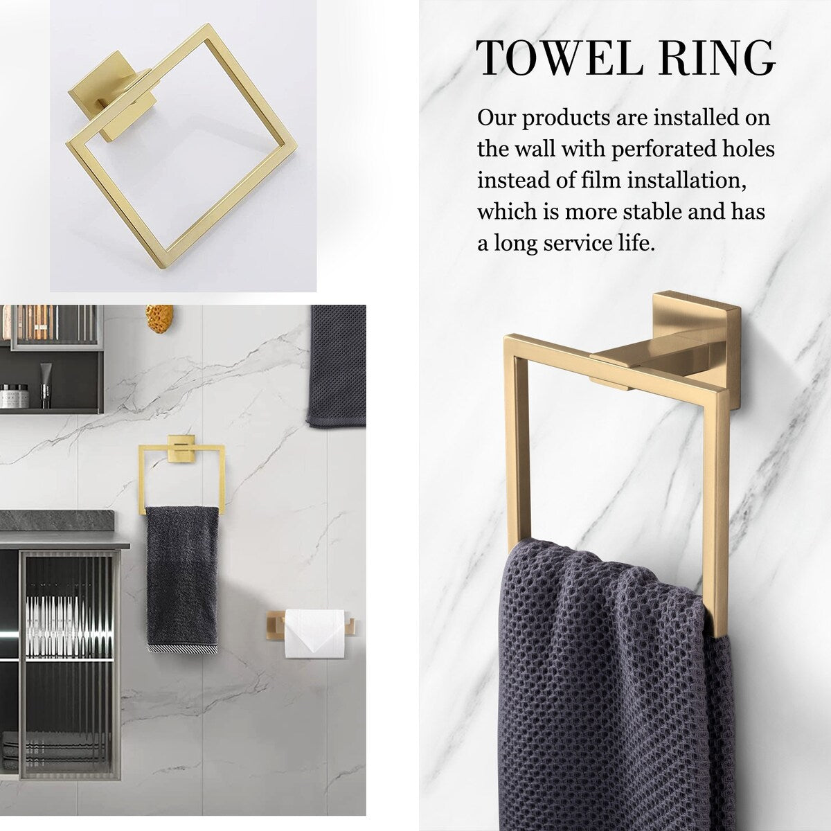 Bathlet 5-Piece Bath Hardware Set in Stainless Steel