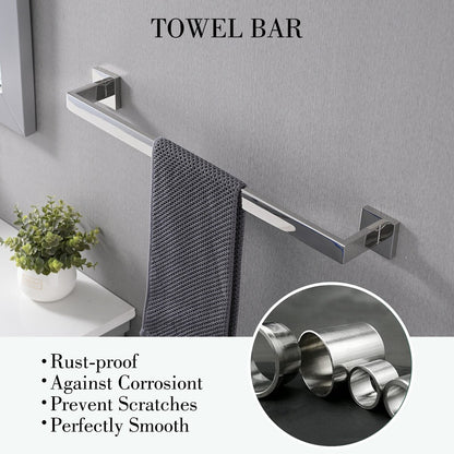Bathlet 5-Piece Bath Hardware Set in Stainless Steel