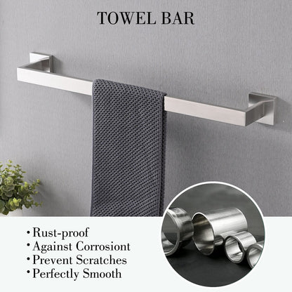 Bathlet 5-Piece Bath Hardware Set in Stainless Steel