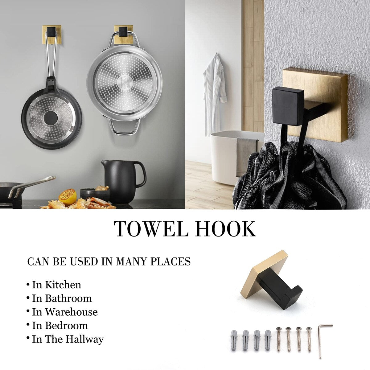 Bathlet 5-Piece Bath Hardware Set in Stainless Steel