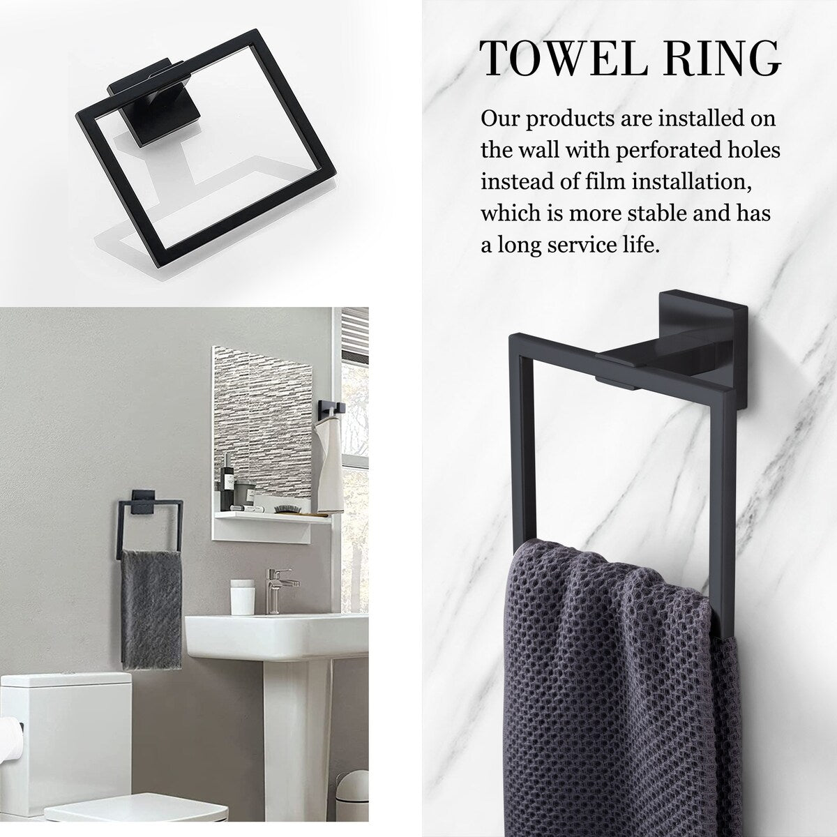 Bathlet 5-Piece Bath Hardware Set in Stainless Steel