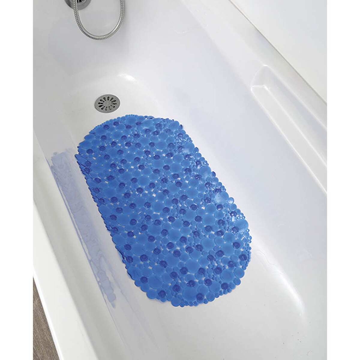 Bubbles Non-Slip Oval Bathtub Mat 28 L x 15 W