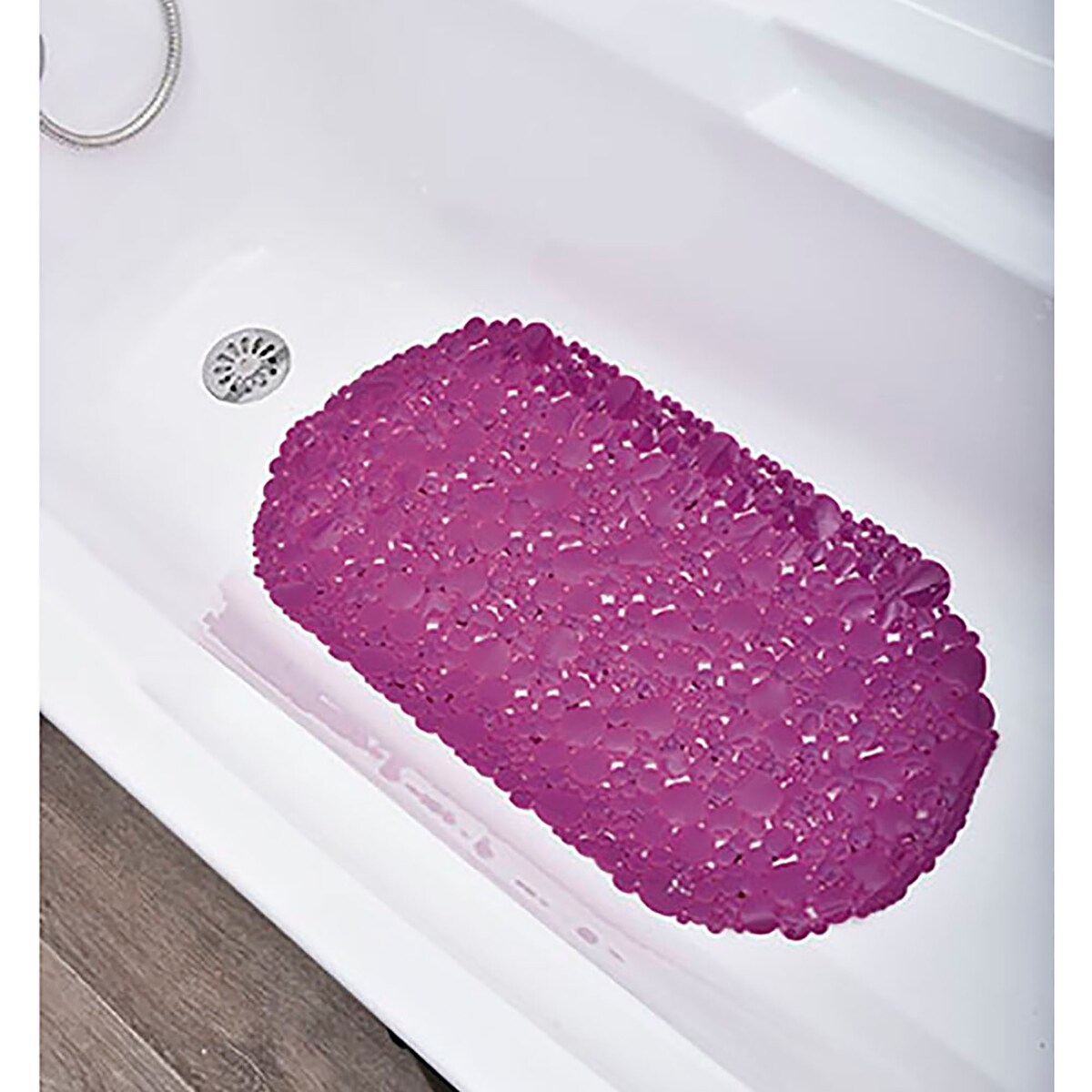 Bubbles Non-Slip Oval Bathtub Mat 28 L x 15 W