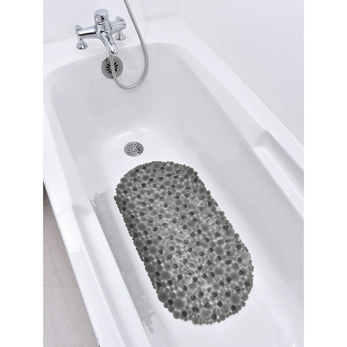 Bubbles Non-Slip Oval Bathtub Mat 28 L x 15 W