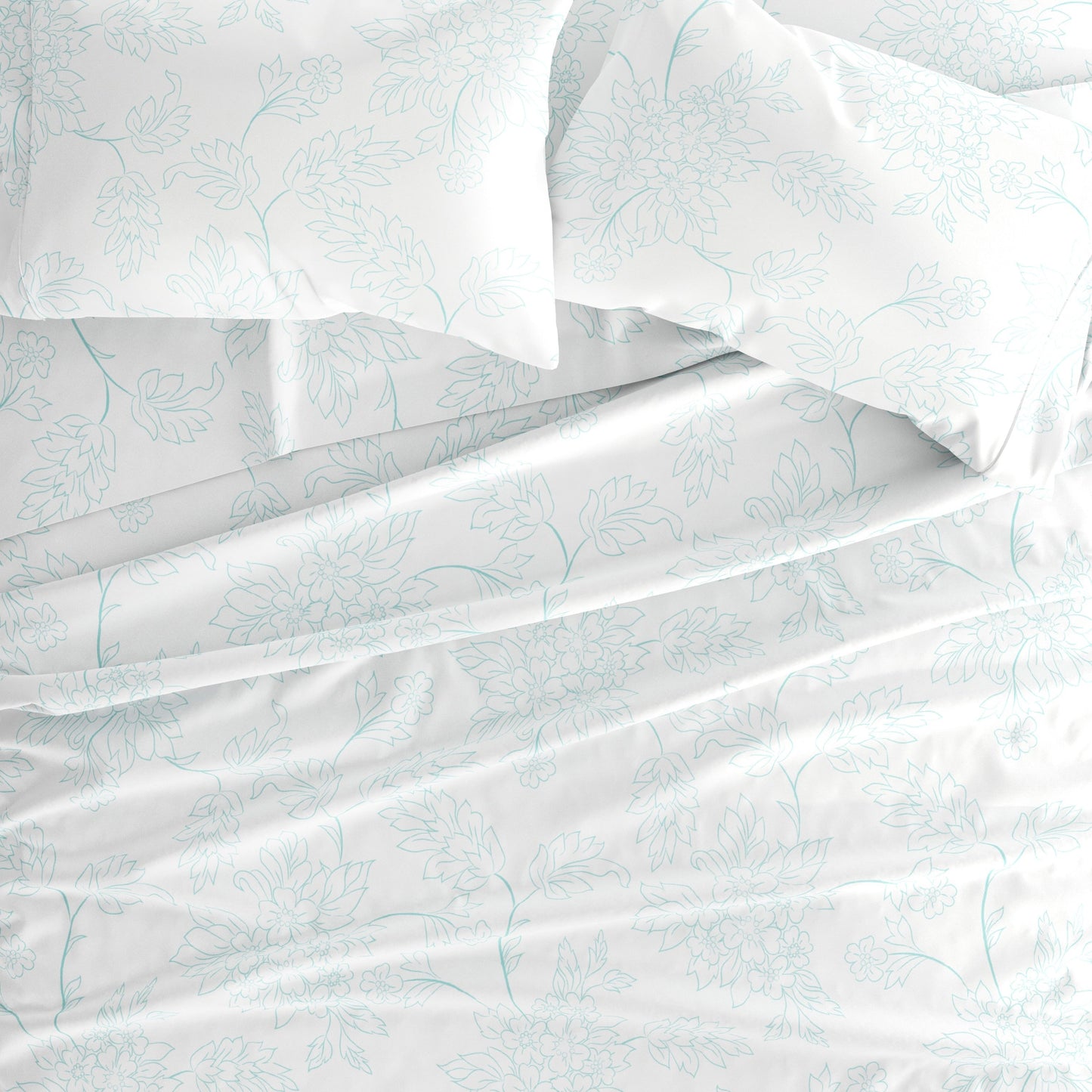Becky Cameron Double Brushed Printed 4pc Deep Pocket Bedsheet Sets