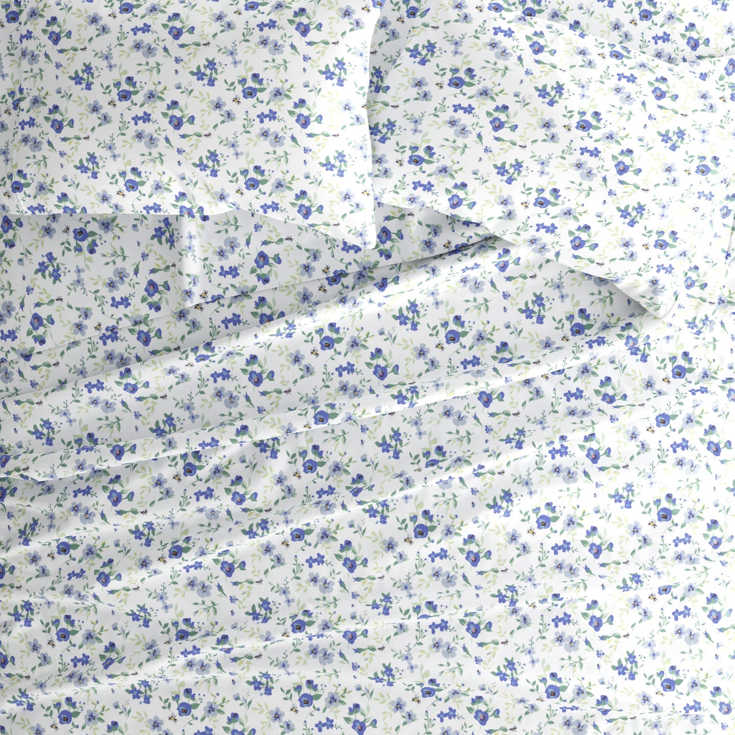 Becky Cameron Double Brushed Printed 4pc Deep Pocket Bedsheet Sets