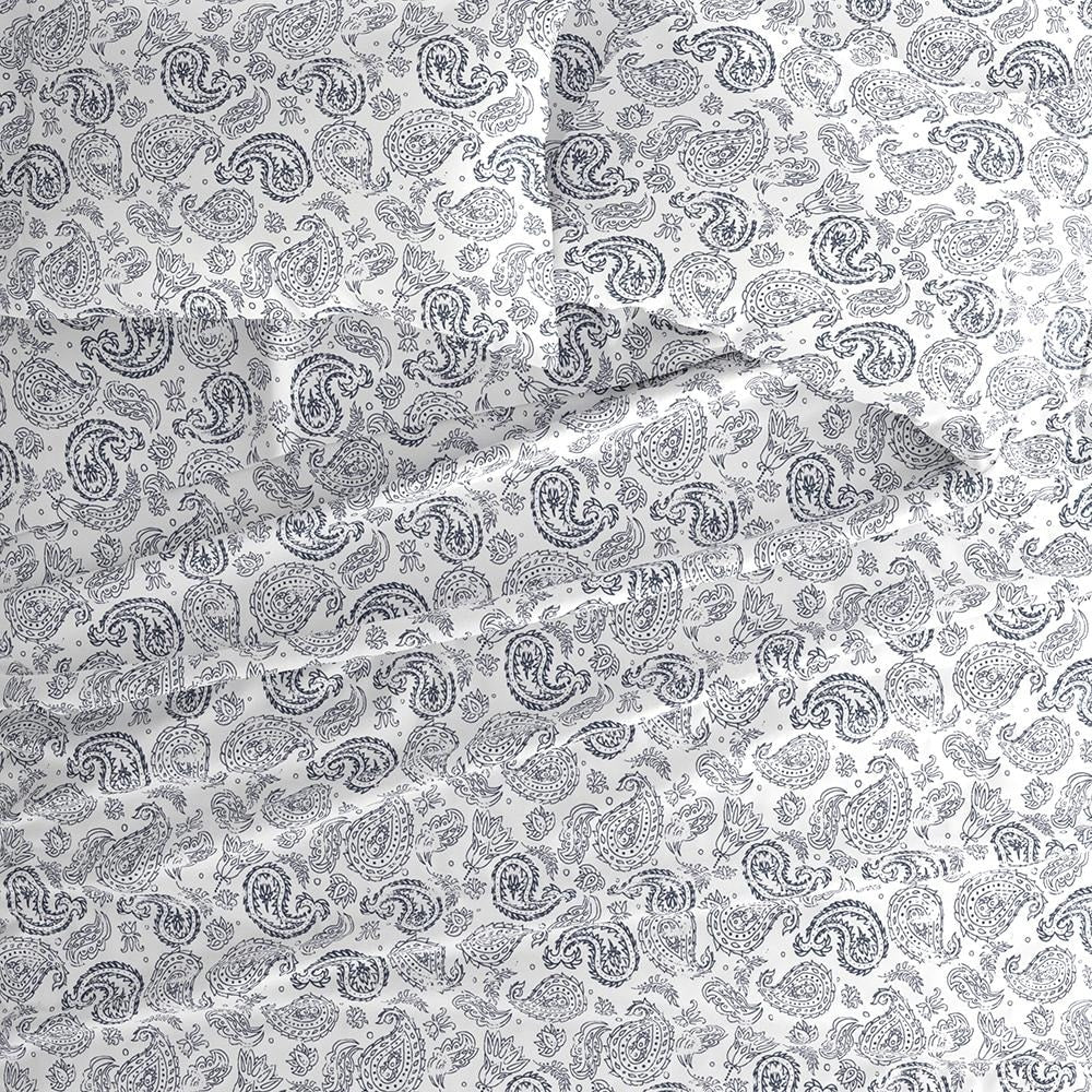 Becky Cameron Double Brushed Printed 4pc Deep Pocket Bedsheet Sets