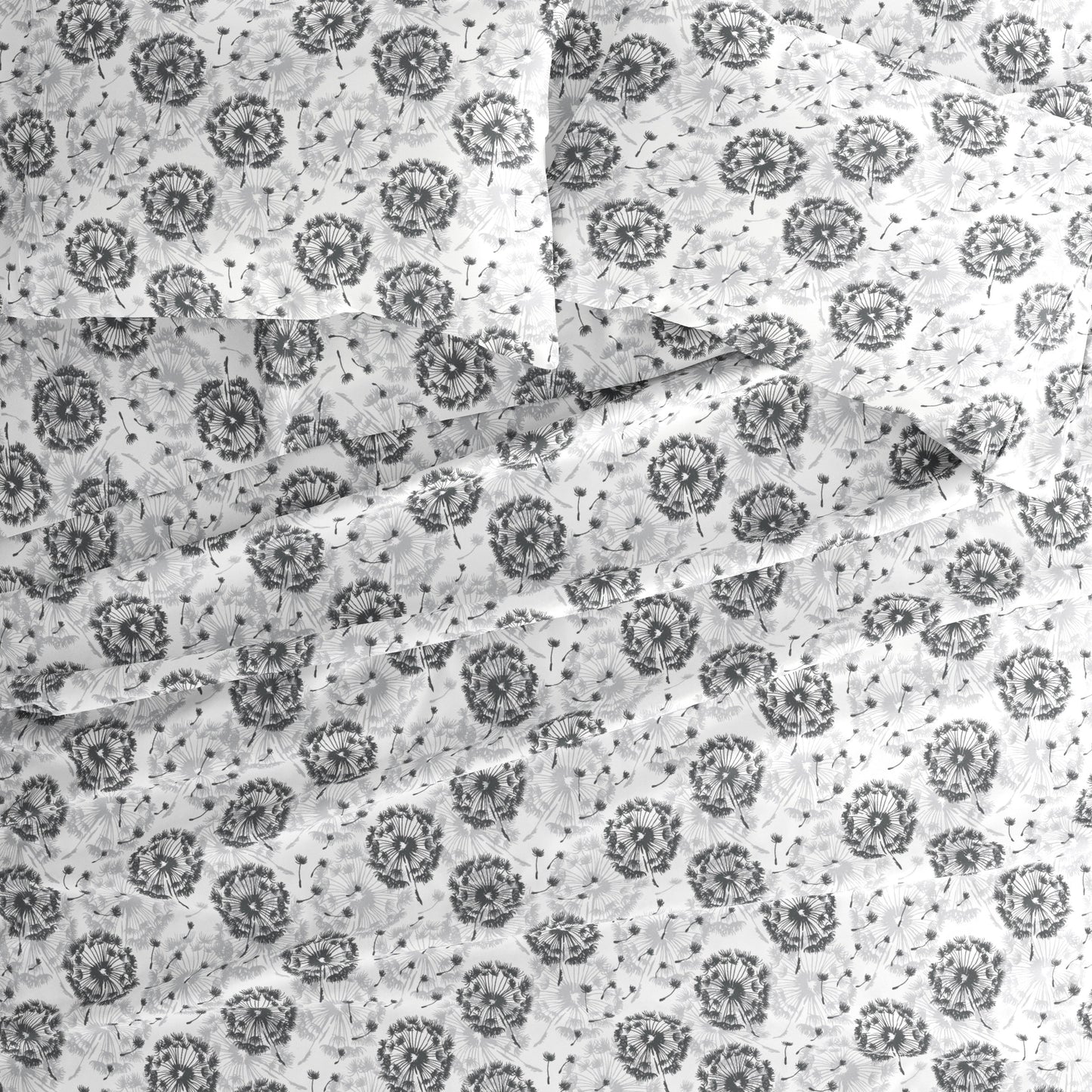 Becky Cameron Double Brushed Printed 4pc Deep Pocket Bedsheet Sets