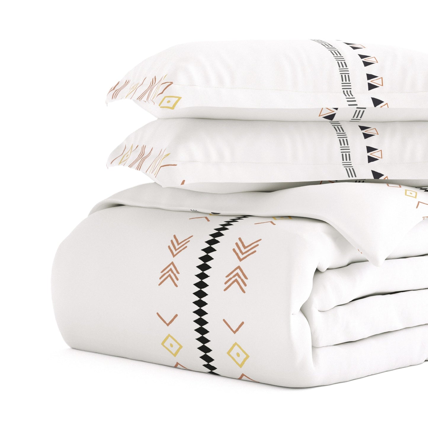 Becky Cameron Natural Geo Lines 3-Piece Duvet Cover Set