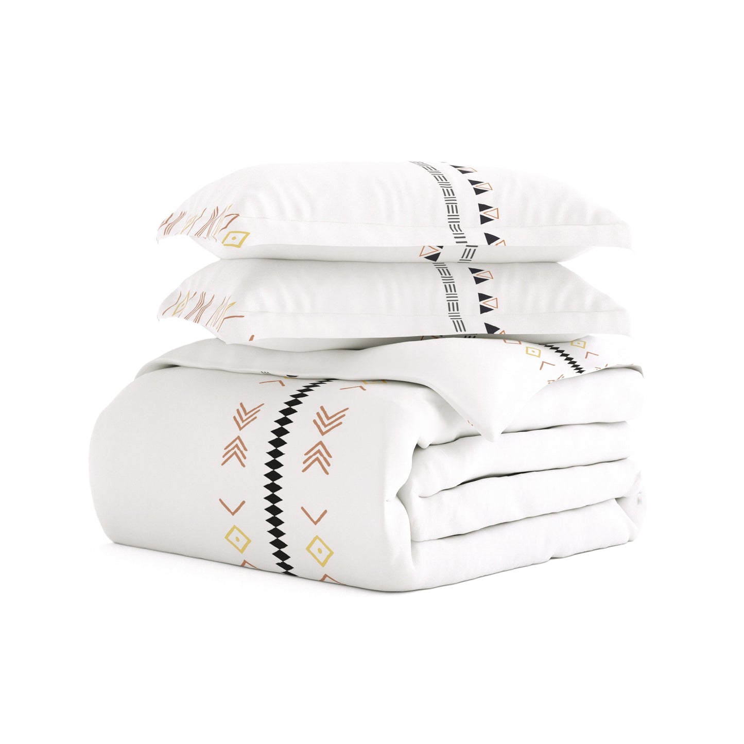 Becky Cameron Natural Geo Lines 3-Piece Duvet Cover Set