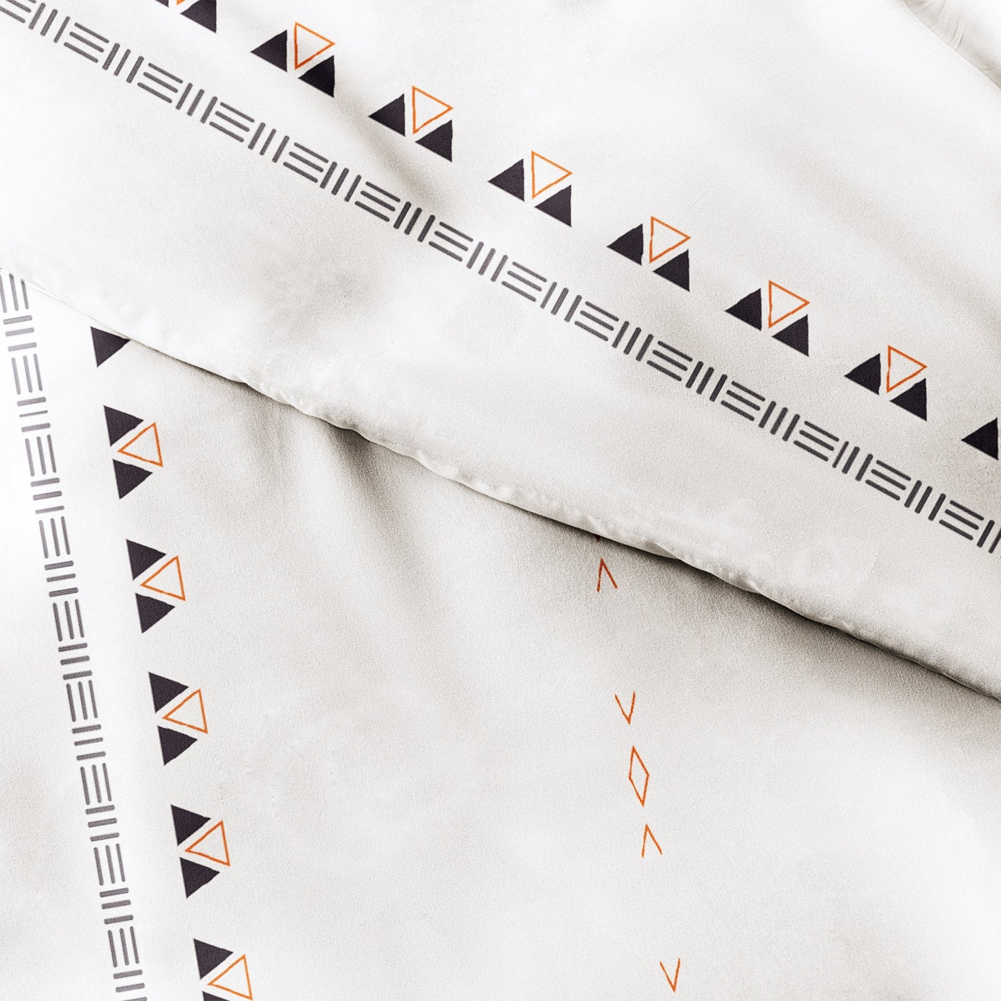 Becky Cameron Natural Geo Lines 3-Piece Duvet Cover Set