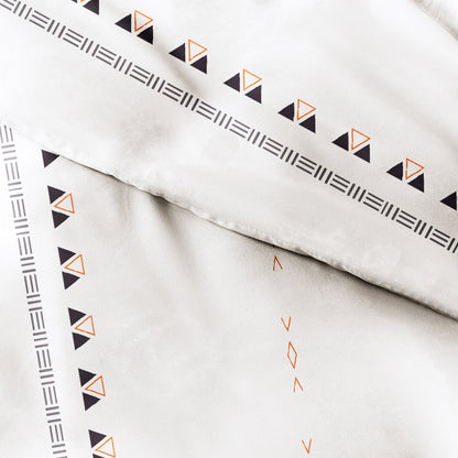 Becky Cameron Natural Geo Lines 3-Piece Duvet Cover Set