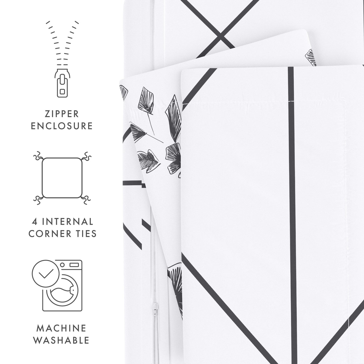 Becky Cameron Oversized Country Home 3 Piece Reversible Duvet Cover Set