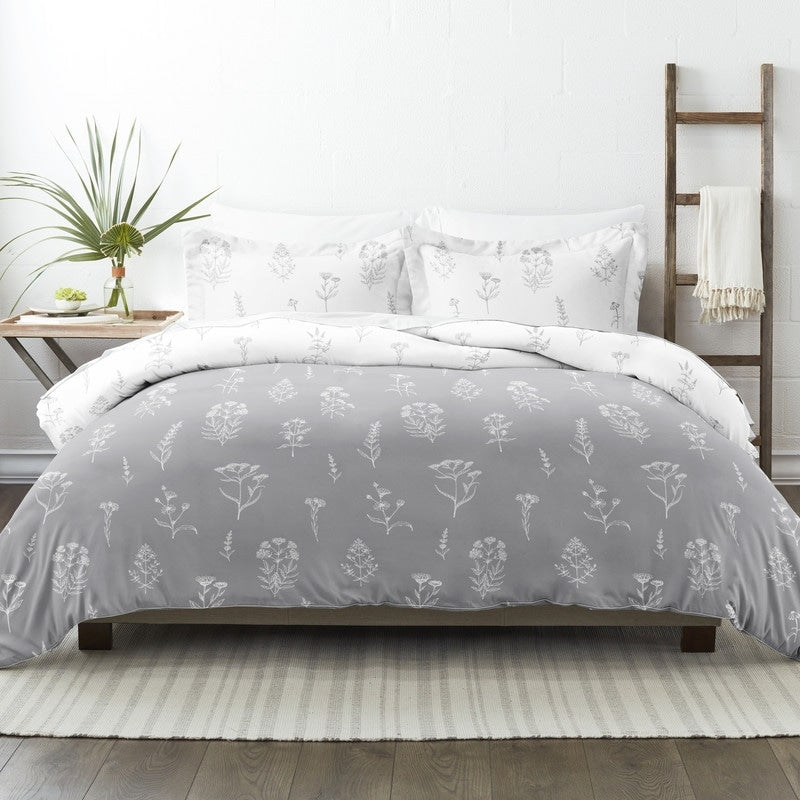 Becky Cameron Ultra Soft Botany Floral 3-Piece Reversible Duvet Cover Set