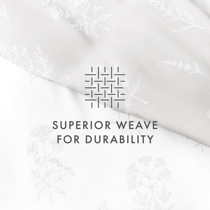 Becky Cameron Ultra Soft Botany Floral 3-Piece Reversible Duvet Cover Set