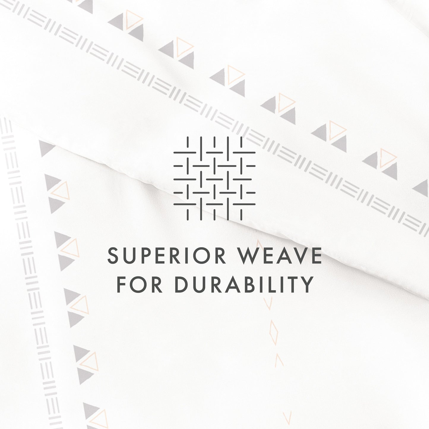 Becky Cameron Natural Geo Lines 3-Piece Duvet Cover Set