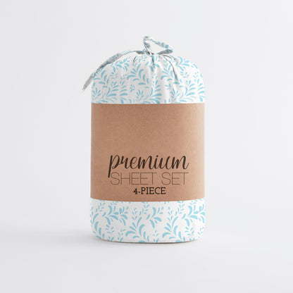 Becky Cameron Printed 4 Piece Deep Pocket Bed Sheets Set