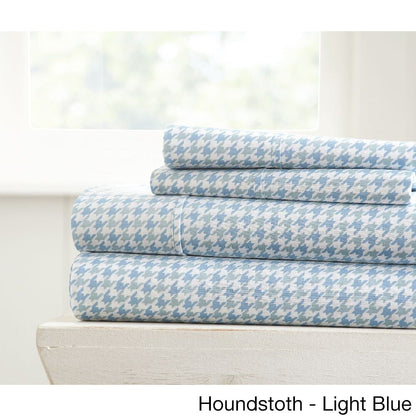 Becky Cameron Ultra Soft Printed 4-piece Deep Pocket Bed Sheet Set