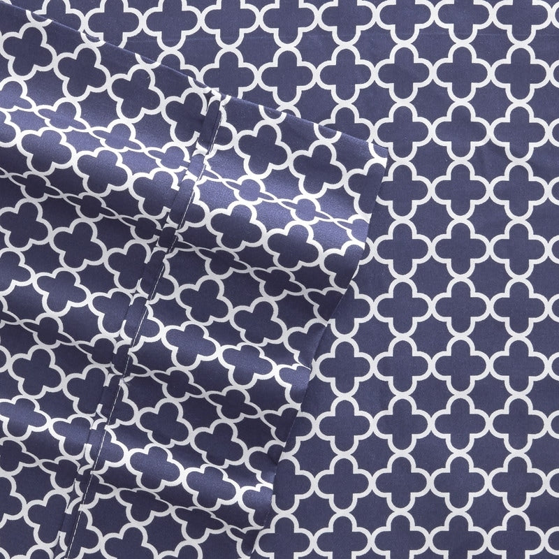 Becky Cameron Ultra Soft Printed 4-piece Deep Pocket Bed Sheet Set