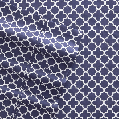 Becky Cameron Ultra Soft Printed 4-piece Deep Pocket Bed Sheet Set