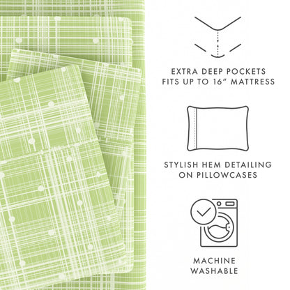 Becky Cameron Ultra Soft Printed 4-piece Deep Pocket Bed Sheet Set