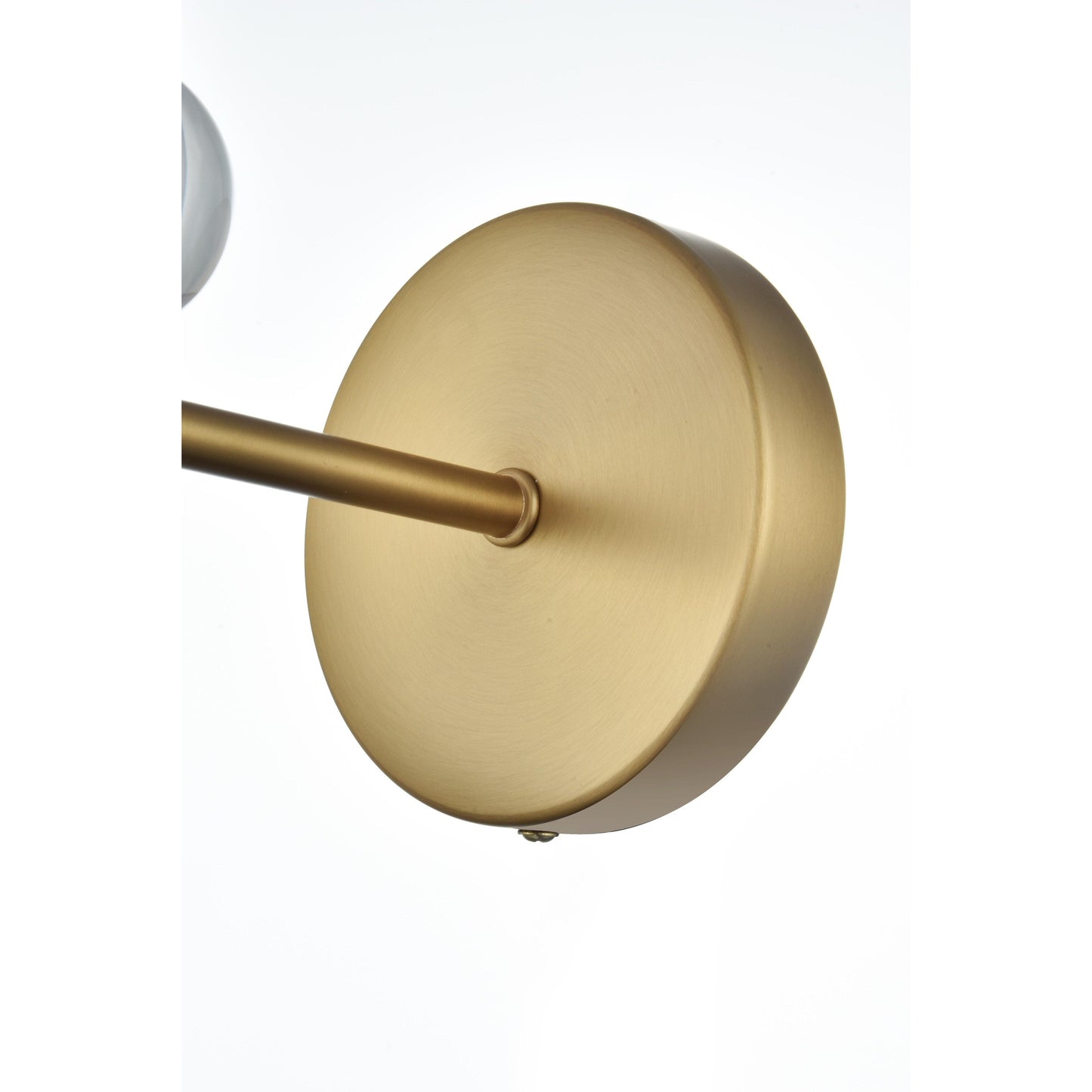 Bella 1 Light Bath Sconce with White Fabric Shade