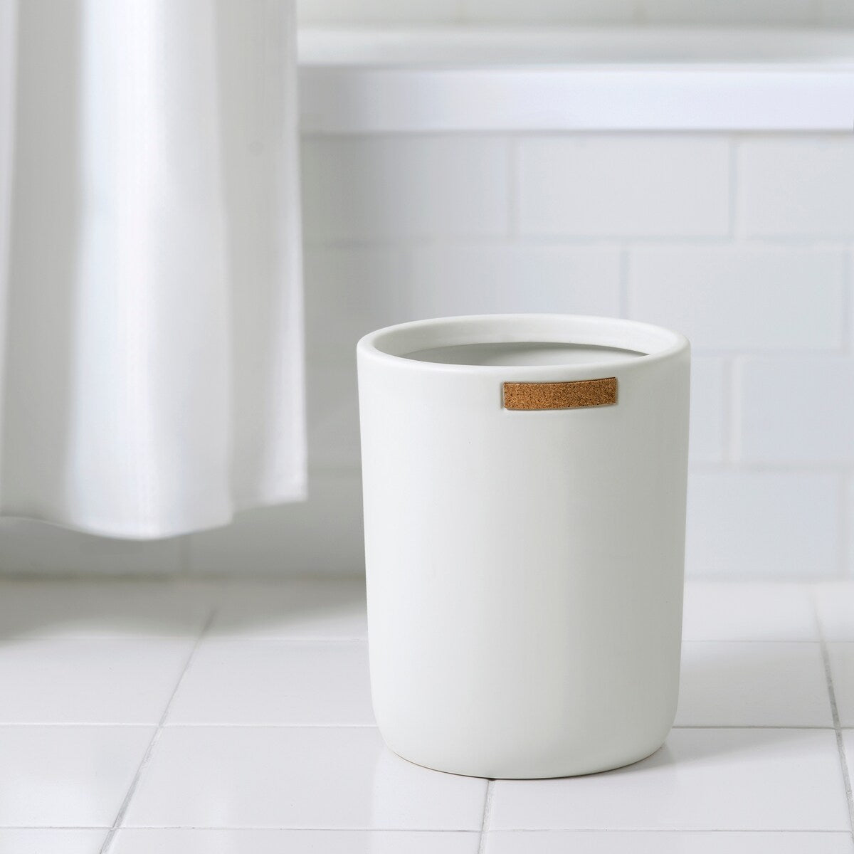 Beringer Wastebasket - White
