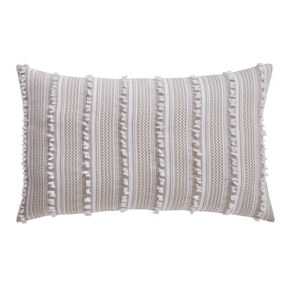 Better Trends Angelique Comforter Set 100% Cotton Tufted Soft Plush Chenille Elegant Stripes Machine Washable & Tumble Dry