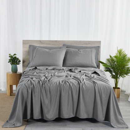 Bibb Home 2000 Count 6-Piece Rayon from Bamboo Sheet Set