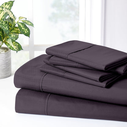 Bibb Home 2000 Count 6-Piece Rayon from Bamboo Sheet Set