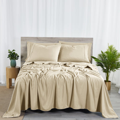 Bibb Home 2000 Count 6-Piece Rayon from Bamboo Sheet Set