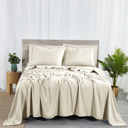Bibb Home 2000 Count 6-Piece Rayon from Bamboo Sheet Set