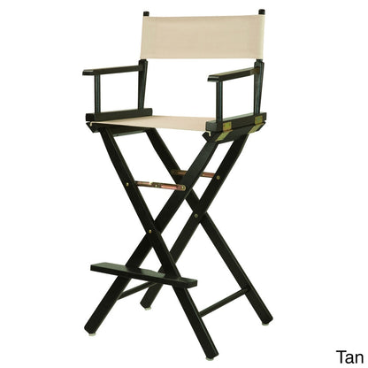 Black Frame 30-inch Director's Chair