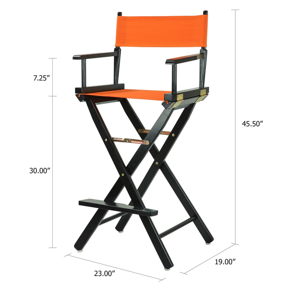 Black Frame 30-inch Director's Chair
