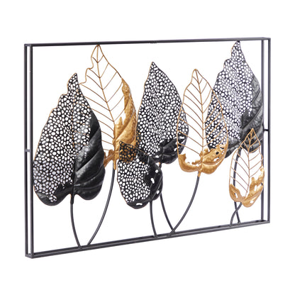 Black Iron Contemporary Wall Decor 26 x 38 x 3