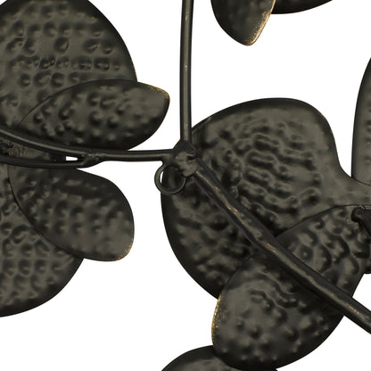 Black Iron Contemporary Wall Decor 46 x 31 x 3