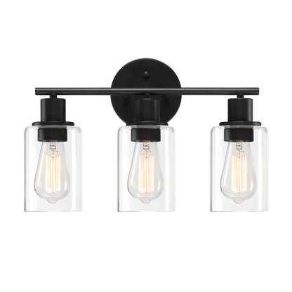 17 in. 3-Light Bathroom Light Fixtures Oil Rubbed Bronze Vanity Light