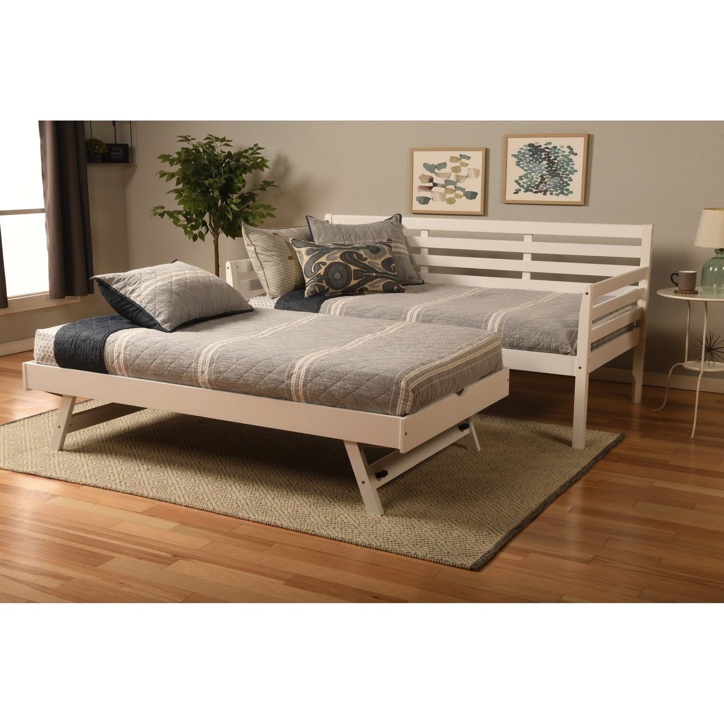 Somette Boho Daybed with Additional Pop Up Bed (Mattresses Not Included)