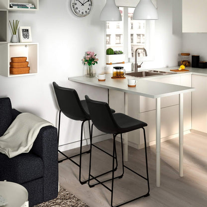 Bossin 18/26/30 inch Bar Stools,Counter Height Bar Stools with Back Modern PU Leather Stools Dining Chair with Footrest