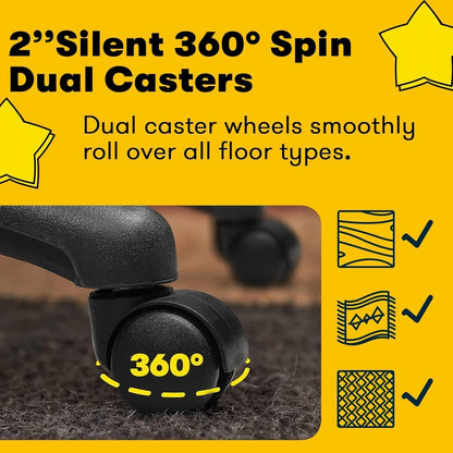 Bossin Big and Tall Office Chair High Back Executive Chair Ergonomic Adjustable Executive Leather Chair,400lbs