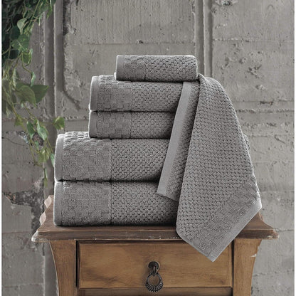Boston Towel Collection Turkish Cotton Luxury and Soft 2 Large Bath Towels, 2 Washcloths and 2 Hand Towels (Set of 6)