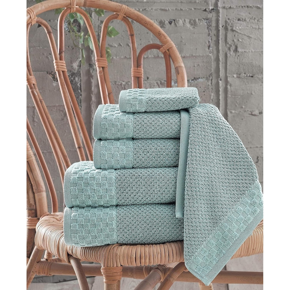 Boston Towel Collection Turkish Cotton Luxury and Soft 2 Large Bath Towels, 2 Washcloths and 2 Hand Towels (Set of 6)