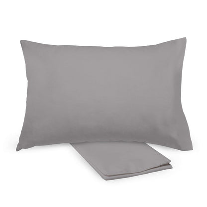 BreathableBaby Cotton Percale Pillowcase, For 13 x 18/33 x 46 cm Toddler Pillow, Solids (2-Pack)