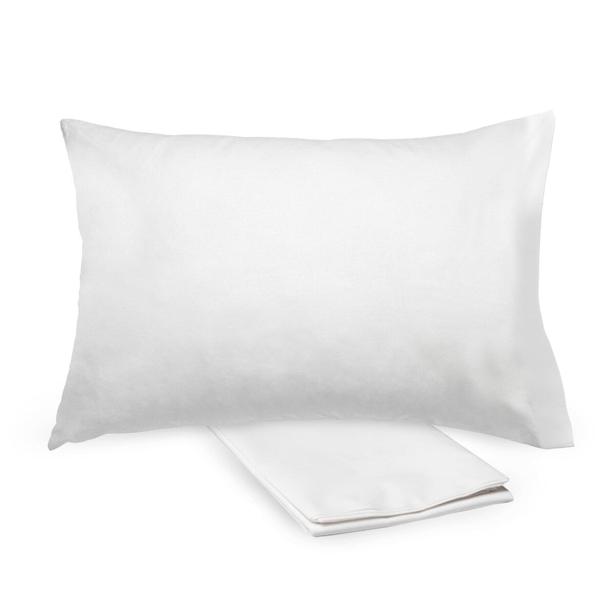 BreathableBaby Cotton Percale Pillowcase, For 13 x 18/33 x 46 cm Toddler Pillow, Solids (2-Pack)