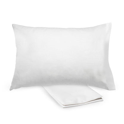 BreathableBaby Cotton Percale Pillowcase, For 13 x 18/33 x 46 cm Toddler Pillow, Solids (2-Pack)