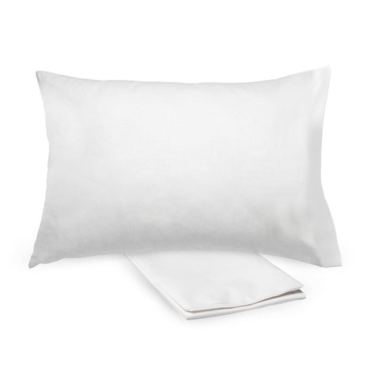 BreathableBaby Cotton Percale Pillowcase, For 13 x 18/33 x 46 cm Toddler Pillow, Solids (2-Pack)