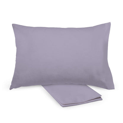 BreathableBaby Cotton Percale Pillowcase, For 13 x 18/33 x 46 cm Toddler Pillow, Solids (2-Pack)