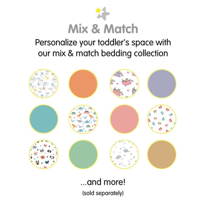 BreathableBaby Cotton Percale Pillowcase, For 13 x 18/33 x 46 cm Toddler Pillow, Solids (2-Pack)