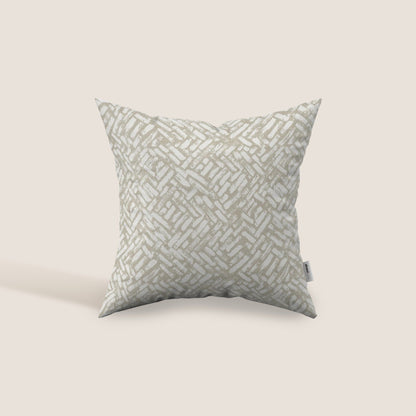Brick cuscino geometrico disponibile in diversi colori realizzato in tessuto Idrorepellente beige 