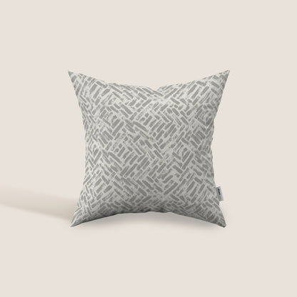 Brick cuscino geometrico disponibile in diversi colori realizzato in tessuto Idrorepellente grigio 